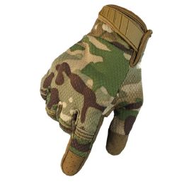 Men Riding Gloves Cycling Bike Full Finger Motos Racing Gloves Antiskid Screen Touch Outdoor Sports Tactical Gloves Protect Gear (Color: CP Camo, size: XL)