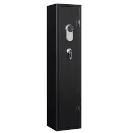 Digital Keypad Gun Safe Quick Access Electronic Storage Steel Security Cabinet (Color: as Pic)